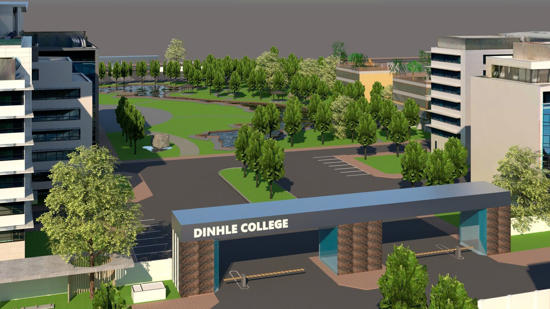 Dinhle College Main Entrance Gate 2